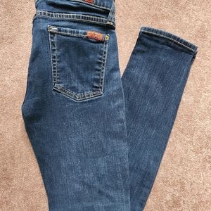 7 for all mankind size 25 "the skinny" jeans